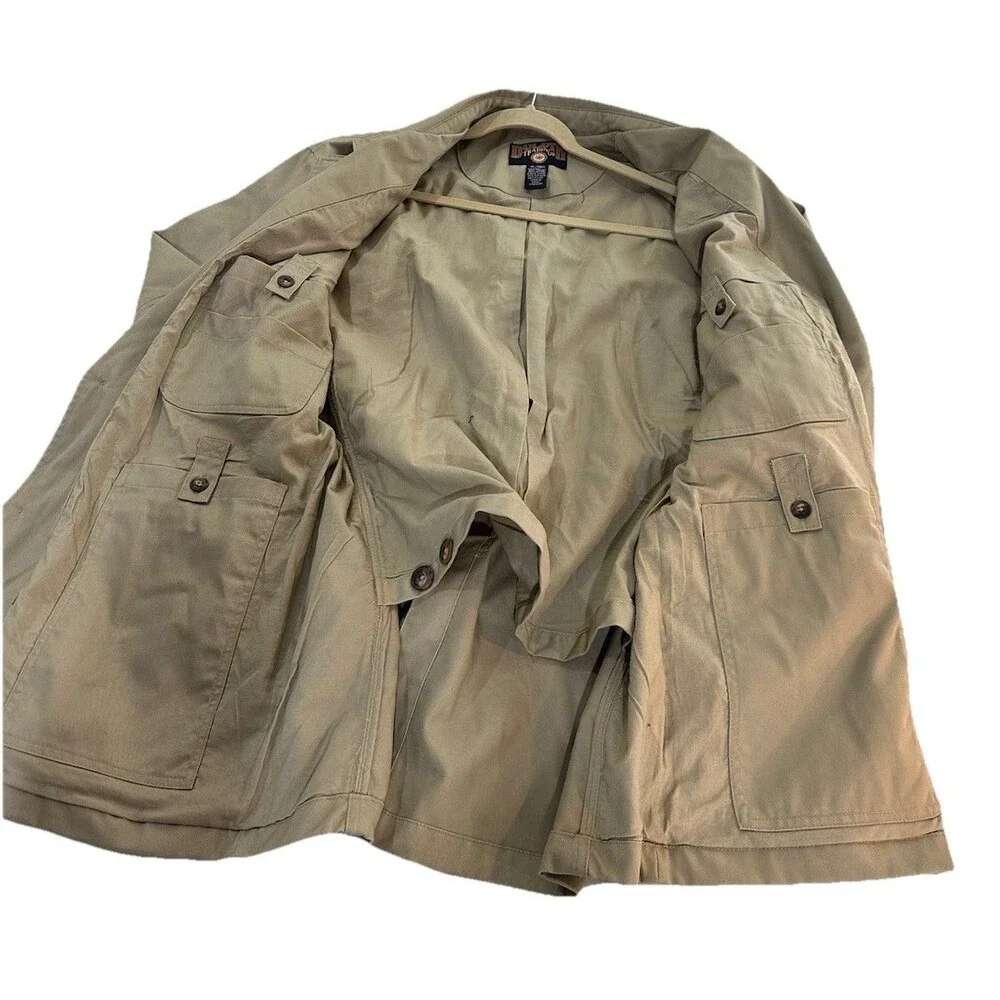 Duluth Trading Jacket XL Tall Khaki Twill Fire Hose Presentation Sport Coat Work